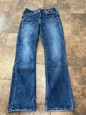 Silver Jeans Women's Dark Blue Flare Jeans - Avery slim boot